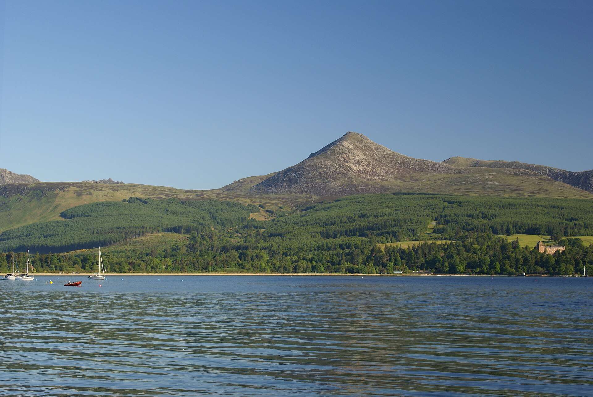 Goatfell above Brodick Bay, Isle of Arran